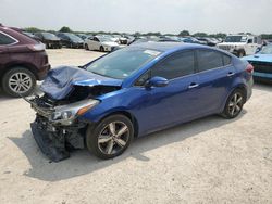 Salvage cars for sale at San Antonio, TX auction: 2018 KIA Forte LX