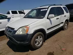 Salvage cars for sale from Copart Elgin, IL: 2002 Honda CR-V EX