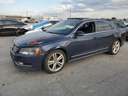 Salvage cars for sale at Grand Prairie, TX auction: 2013 Volkswagen Passat SEL