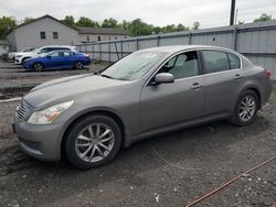Salvage cars for sale at York Haven, PA auction: 2008 Infiniti G35