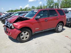 Salvage cars for sale at Sikeston, MO auction: 2008 Ford Escape XLT