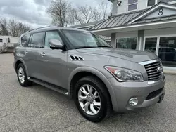 Salvage cars for sale at North Billerica, MA auction: 2014 Infiniti QX80