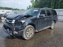 Salvage cars for sale at Dunn, NC auction: 2017 Ford Expedition XLT