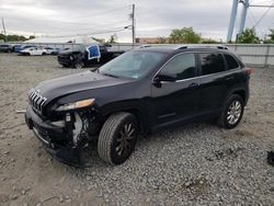 Salvage cars for sale at Windsor, NJ auction: 2016 Jeep Cherokee Limited