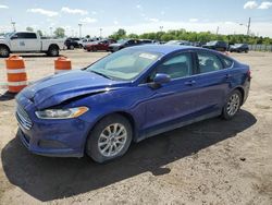 Salvage cars for sale at Indianapolis, IN auction: 2015 Ford Fusion S