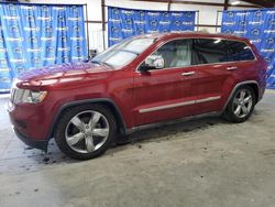 Salvage cars for sale at Harleyville, SC auction: 2012 Jeep Grand Cherokee Overland
