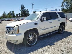 Salvage cars for sale from Copart Graham, WA: 2007 Cadillac Escalade Luxury