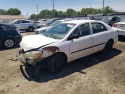 Salvage cars for sale from Copart Columbus, OH: 2005 Toyota Corolla CE