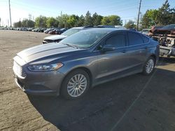 Salvage cars for sale at Denver, CO auction: 2014 Ford Fusion S Hybrid