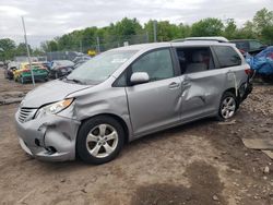 Salvage cars for sale at Chalfont, PA auction: 2017 Toyota Sienna LE