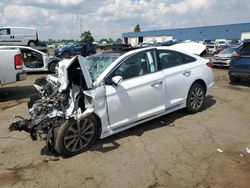 Salvage cars for sale at Woodhaven, MI auction: 2016 Hyundai Sonata Sport