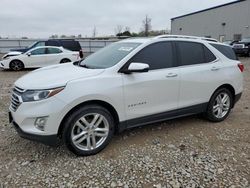 Salvage cars for sale from Copart Appleton, WI: 2018 Chevrolet Equinox Premier