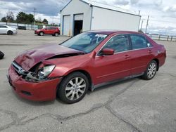 Salvage cars for sale at Nampa, ID auction: 2007 Honda Accord SE