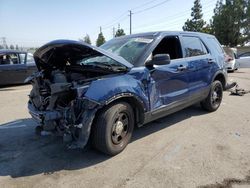 Salvage cars for sale at Rancho Cucamonga, CA auction: 2018 Ford Explorer Police Interceptor