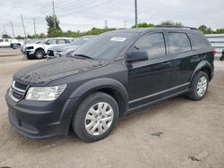 Vehiculos salvage en venta de Copart Miami, FL: 2019 Dodge Journey SE