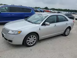 Salvage cars for sale at San Antonio, TX auction: 2012 Lincoln MKZ