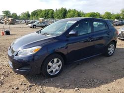 Salvage cars for sale from Copart Pennsburg, PA: 2010 Toyota Corolla Matrix