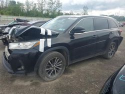 Salvage cars for sale at Leroy, NY auction: 2018 Toyota Highlander SE