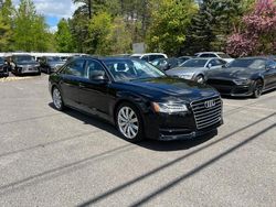 Salvage cars for sale at North Billerica, MA auction: 2017 Audi A8 L Quattro