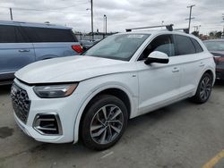 Salvage cars for sale at Los Angeles, CA auction: 2022 Audi Q5 Premium Plus 45