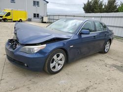 BMW salvage cars for sale: 2007 BMW 525 XI
