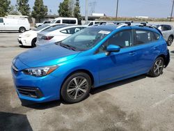 Salvage cars for sale from Copart Rancho Cucamonga, CA: 2022 Subaru Impreza Premium