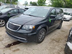 Salvage cars for sale at Bridgeton, MO auction: 2015 Chrysler Town & Country S