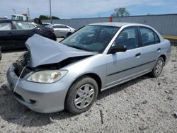 Salvage cars for sale at Franklin, WI auction: 2004 Honda Civic DX
