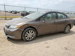 Salvage cars for sale from Copart Houston, TX: 2012 Honda Civic EXL