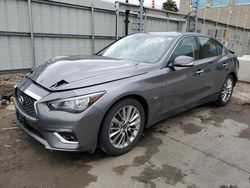 Salvage cars for sale at Littleton, CO auction: 2018 Infiniti Q50 Luxe