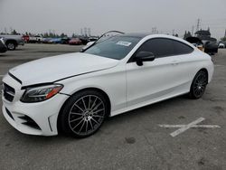 Salvage cars for sale from Copart Rancho Cucamonga, CA: 2019 Mercedes-Benz C300