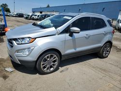 Salvage cars for sale at Woodhaven, MI auction: 2021 Ford Ecosport Titanium