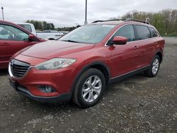 Salvage cars for sale at East Granby, CT auction: 2013 Mazda CX-9 Touring