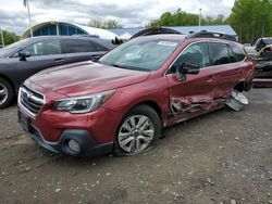 Salvage cars for sale from Copart East Granby, CT: 2018 Subaru Outback 2.5I Premium