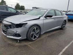 Salvage cars for sale at Moraine, OH auction: 2022 Honda Accord Sport
