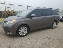 Salvage cars for sale at Houston, TX auction: 2011 Toyota Sienna XLE