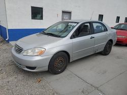 Salvage cars for sale from Copart Farr West, UT: 2003 Toyota Corolla CE