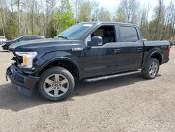 Salvage cars for sale from Copart Bowmanville, ON: 2018 Ford F150 Supercrew