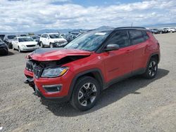 Jeep salvage cars for sale: 2018 Jeep Compass Trailhawk