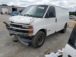 Chevrolet Express g2500 salvage cars for sale: 2002 Chevrolet Express G2500