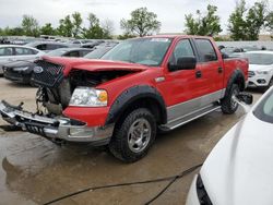 Salvage cars for sale at Bridgeton, MO auction: 2004 Ford F150 Supercrew