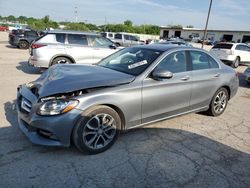 Salvage cars for sale at Indianapolis, IN auction: 2016 Mercedes-Benz C300