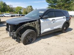 Salvage cars for sale at North Billerica, MA auction: 2022 Ford Explorer Police Interceptor