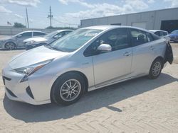 Salvage cars for sale at Jacksonville, FL auction: 2017 Toyota Prius