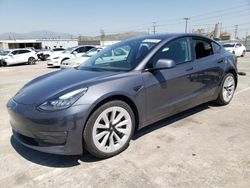 Salvage cars for sale at Sun Valley, CA auction: 2022 Tesla Model 3