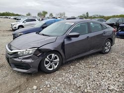 Salvage cars for sale at West Warren, MA auction: 2017 Honda Civic LX