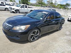 Salvage cars for sale from Copart Opa Locka, FL: 2012 Honda Accord EXL