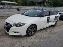 Vehiculos salvage en venta de Copart Savannah, GA: 2017 Nissan Maxima 3.5S