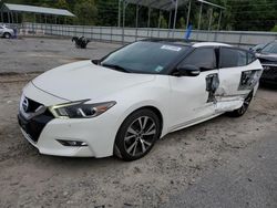 Salvage cars for sale at Savannah, GA auction: 2017 Nissan Maxima 3.5S