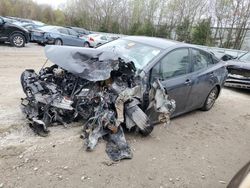 Salvage cars for sale at North Billerica, MA auction: 2017 Toyota Prius